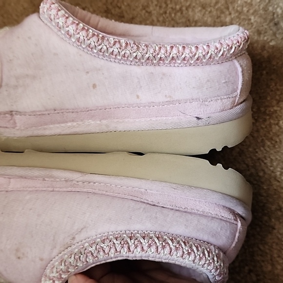 UGG Tasman Fur Jersey Cozy Slippers Pink Mist - Picture 13 of 16